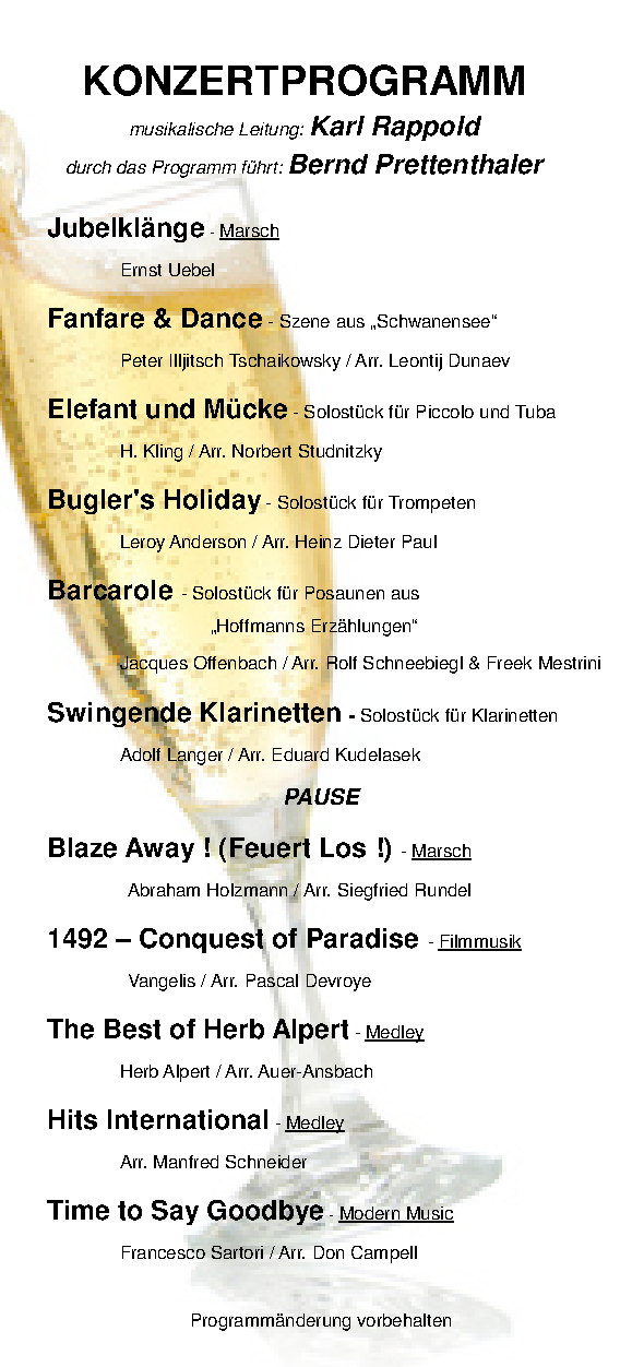 Konzert 2014 Programm